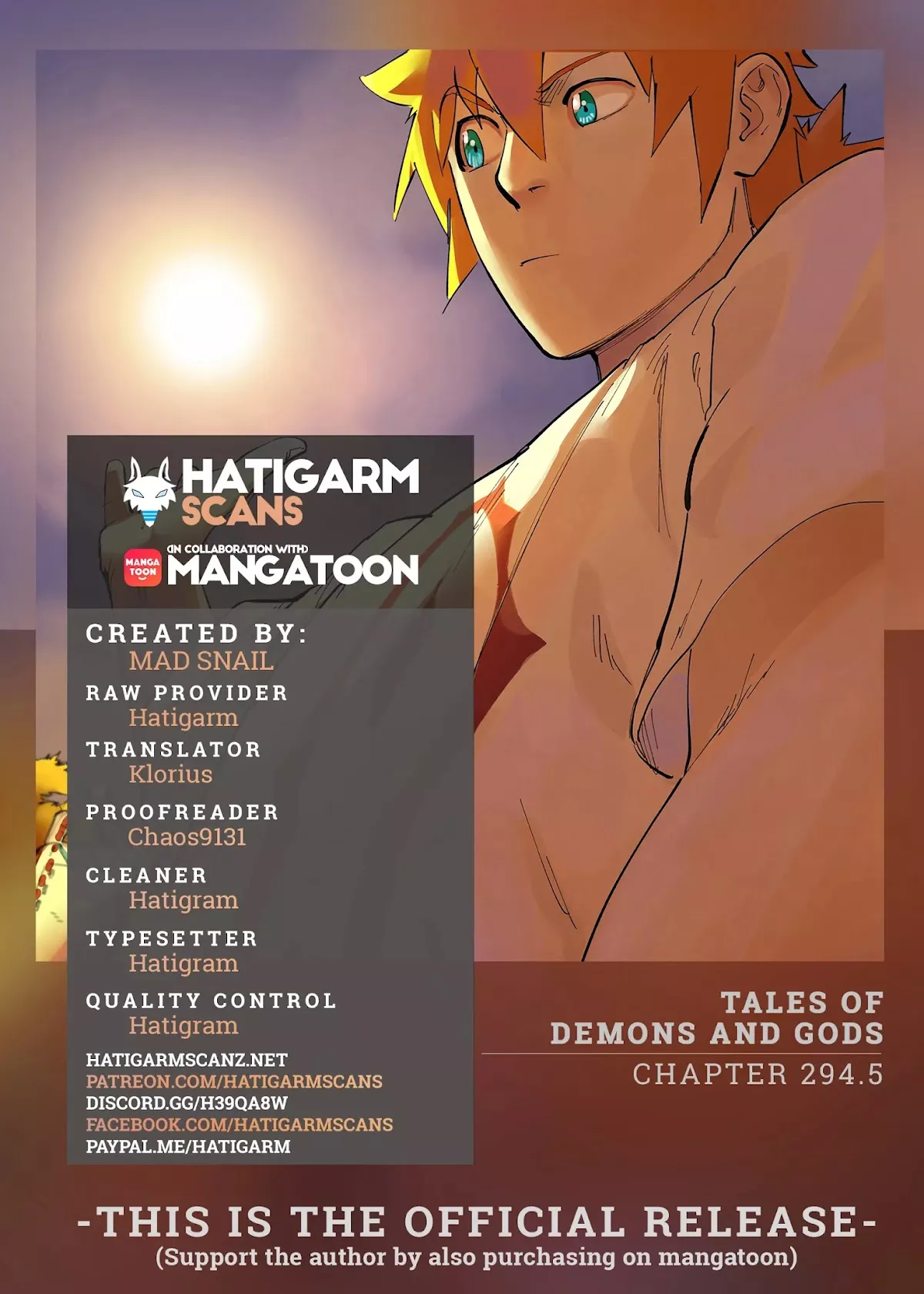 Read Tales of Demons and Gods Chapter 294.5 Online