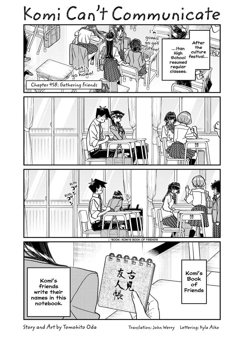 Read Komi-san wa Komyushou Desu Chapter 458 Online