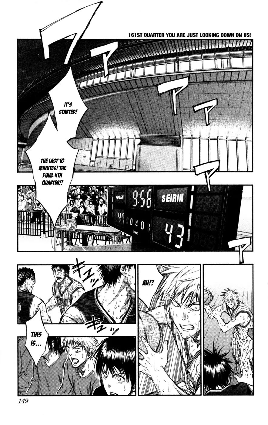 Read Kuroko no Basket Chapter 161 - You Are Just Looking Down On Us Online