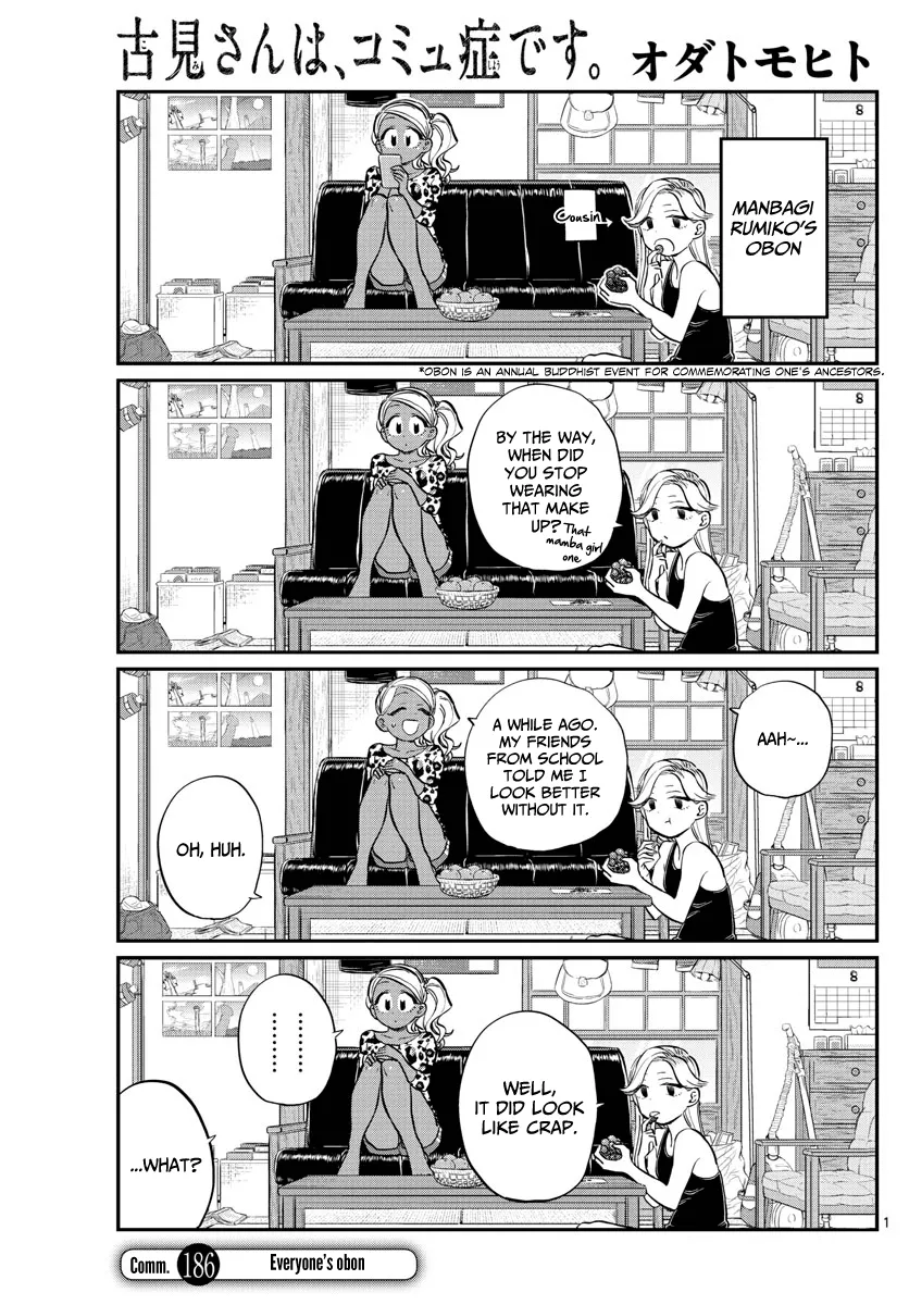 Read Komi-san wa Komyushou Desu Chapter 186 - Everyone's Obon Online