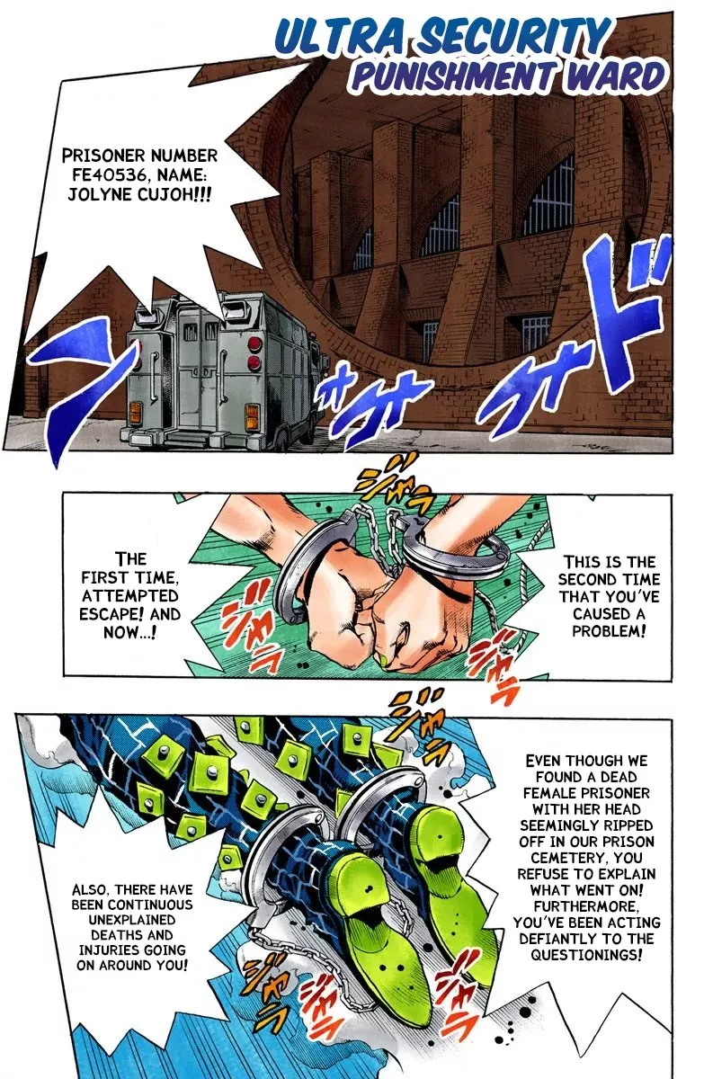 Read JoJo’s Bizarre Adventure Part 6: Stone Ocean Chapter 58 - Ultra Security Punishment Ward Online