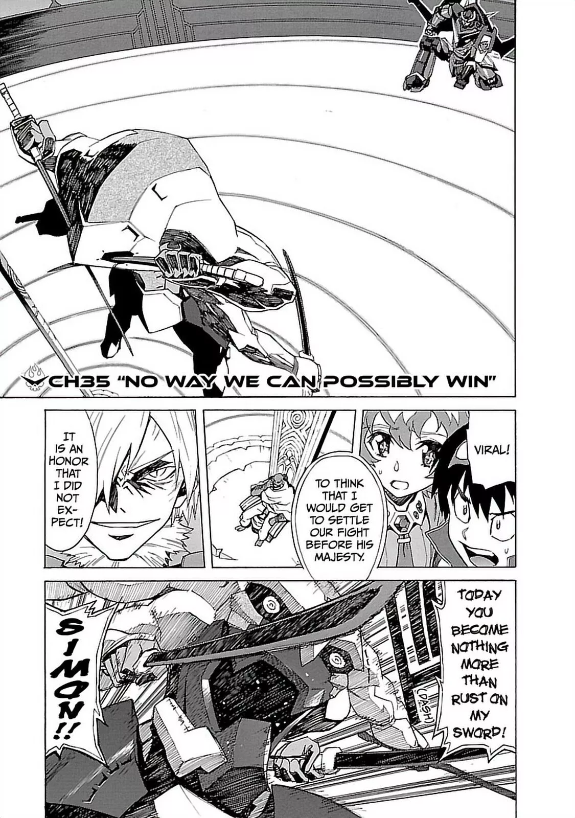 Read Gurren Lagann Chapter 35 - No Way We Can Possibly Win Online