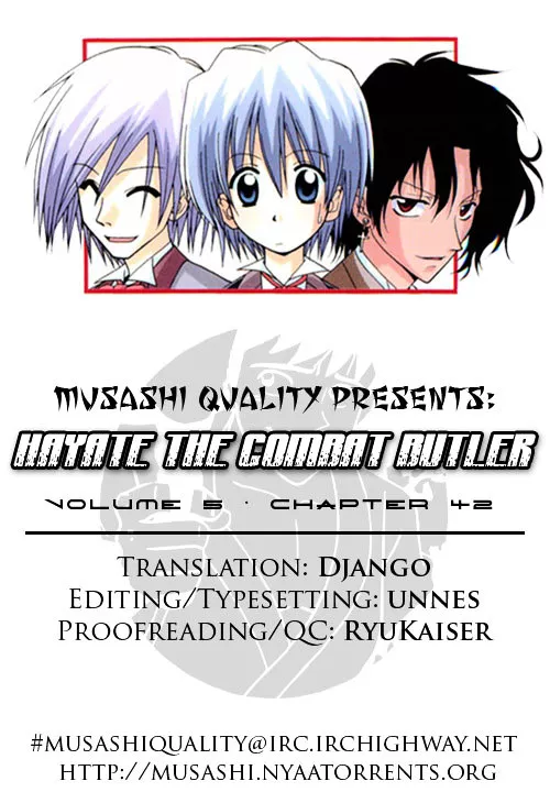 Read Hayate no Gotoku! Chapter 42 - Maybe I'll lose, but it's just like Kendo Online