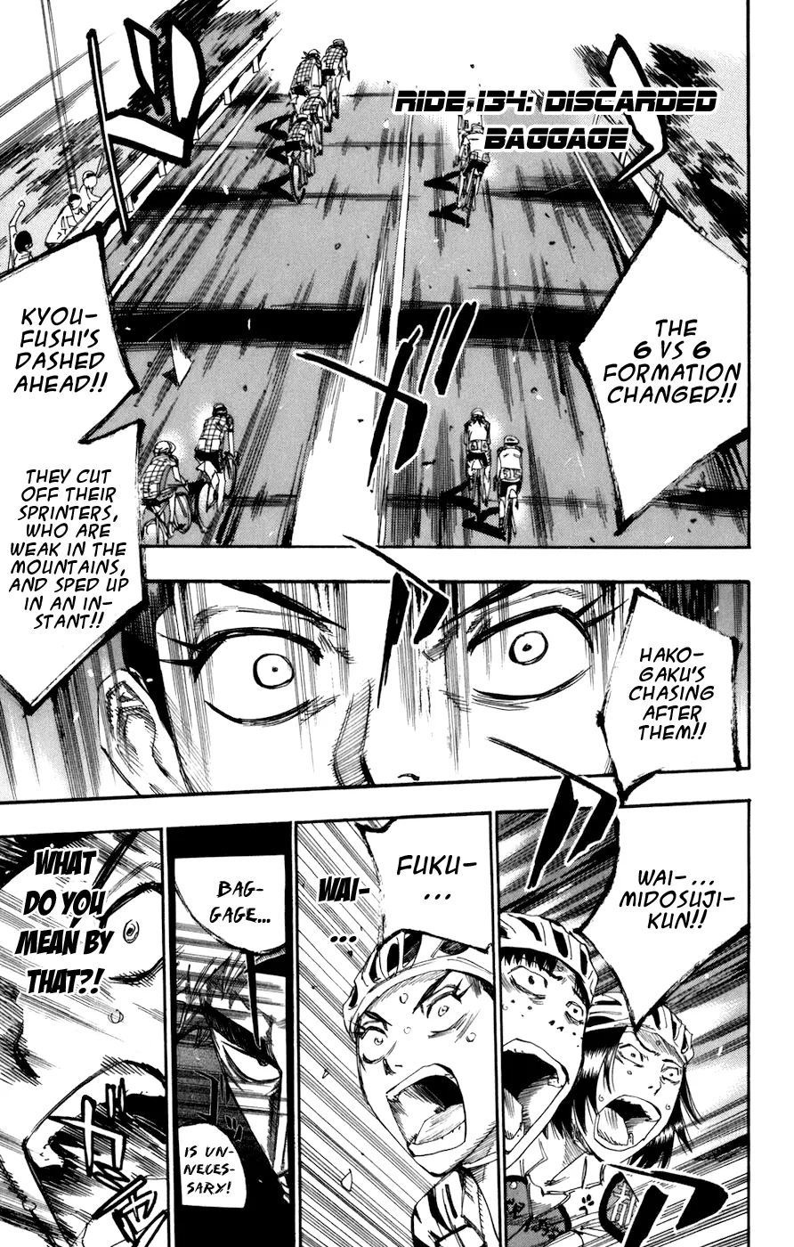 Read Yowamushi Pedal Chapter 134 - Discarded Baggage Online