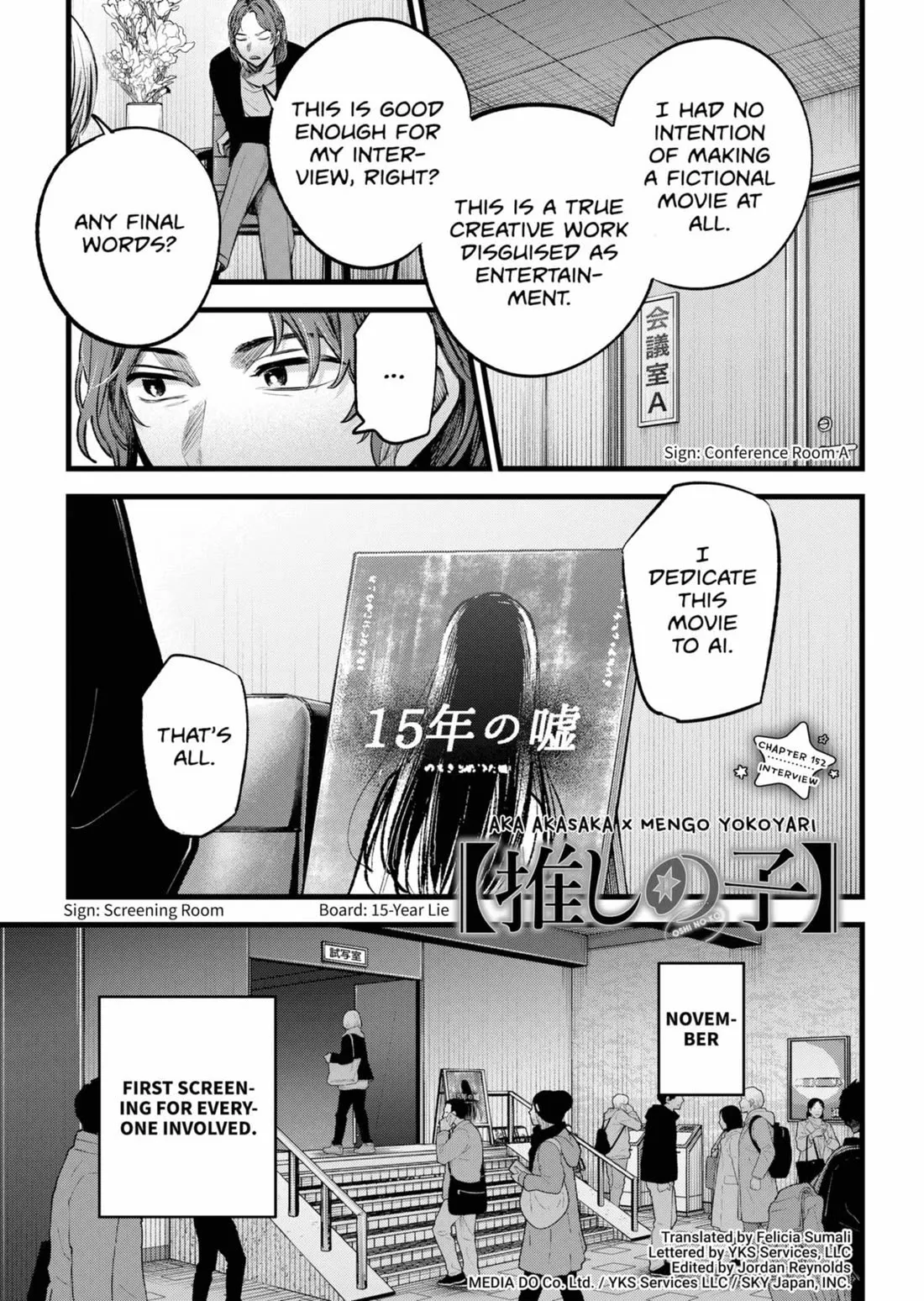 Read Oshi no Ko Chapter 152 Online