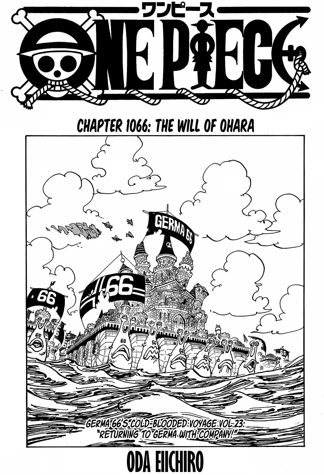 Read One Piece Chapter 1066 - The Will of Ohara Online