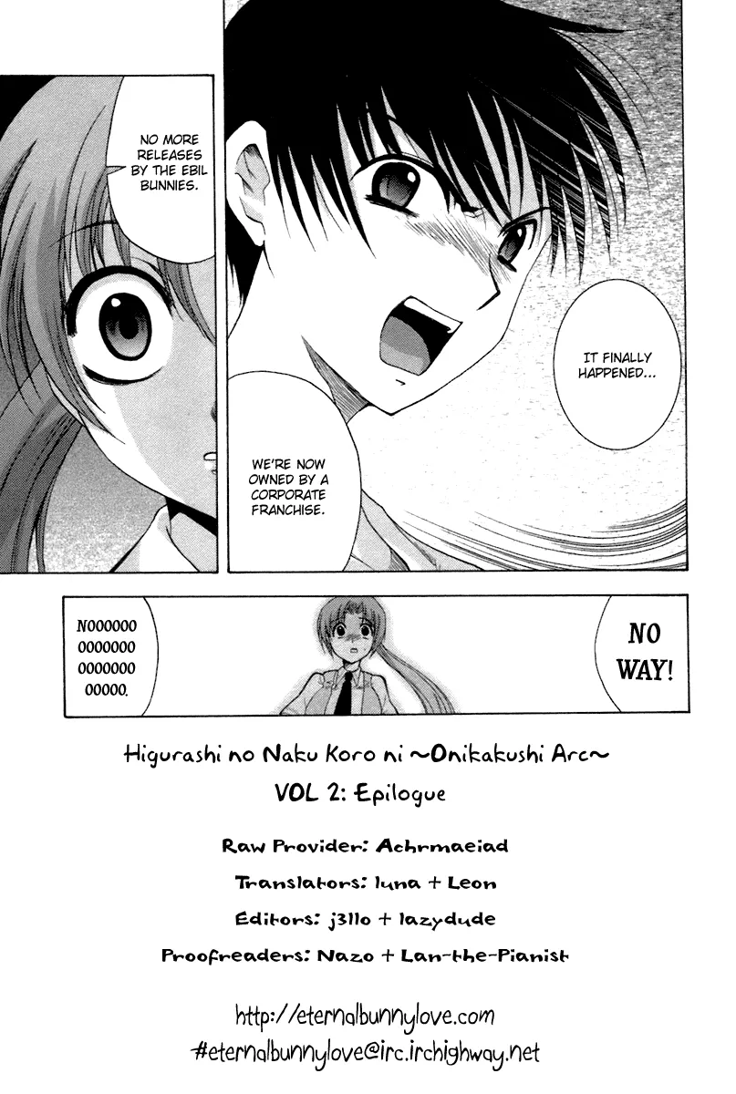 Read Higurashi no Naku Koro ni: Onikakushi-hen Chapter 7 - Hope [END] Online