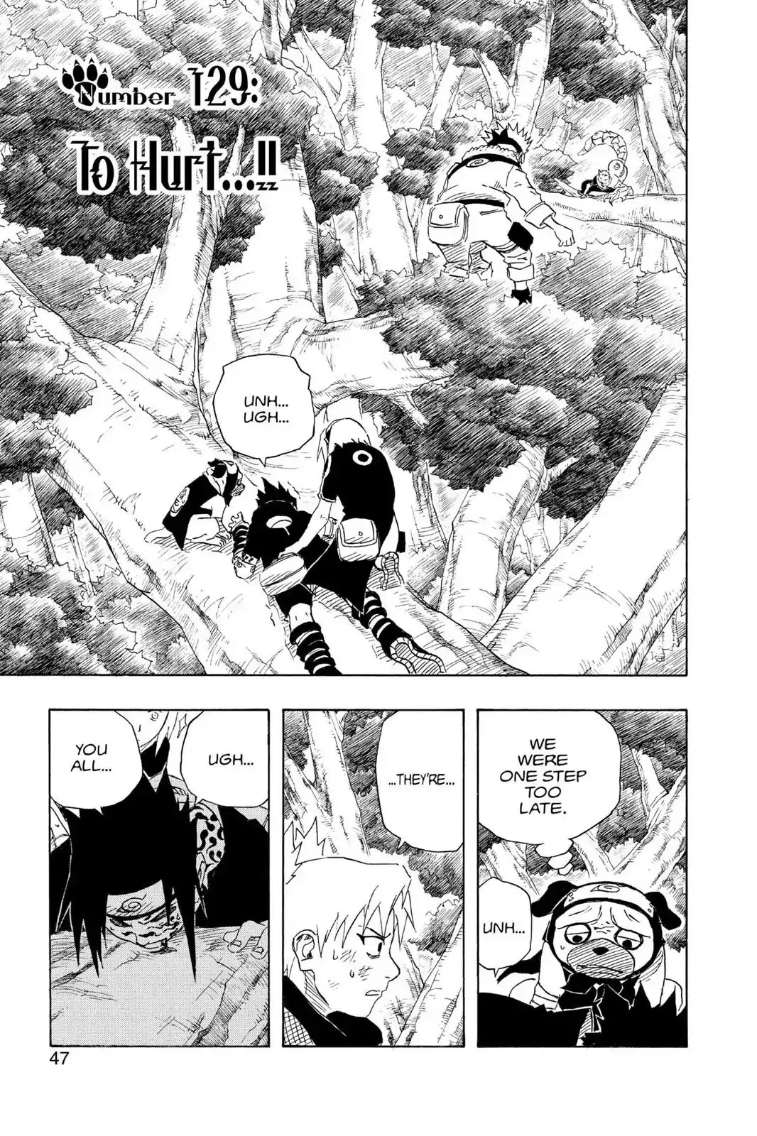 Read Naruto Chapter 129 - To Hurt...!! Online