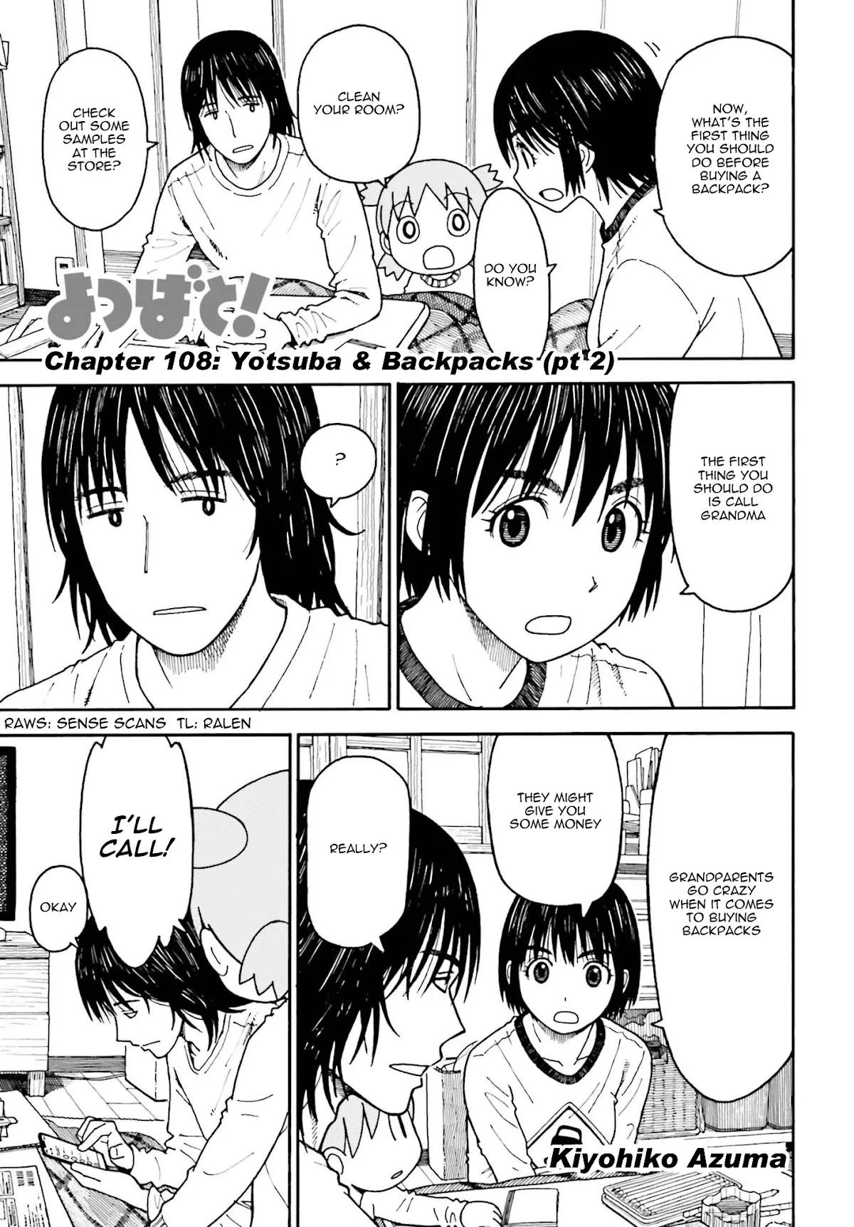 Read Yotsubato! Chapter 108 - Yotsuba & Backpacks (part 2) Online