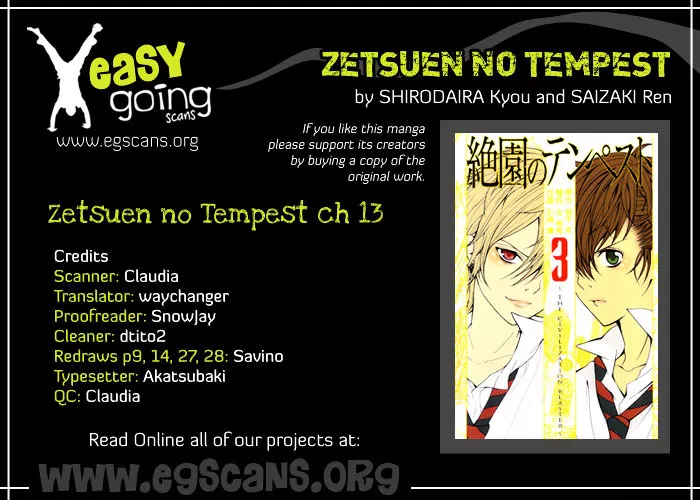 Read Zetsuen no Tempest Chapter 13 - Daughter of Time Online