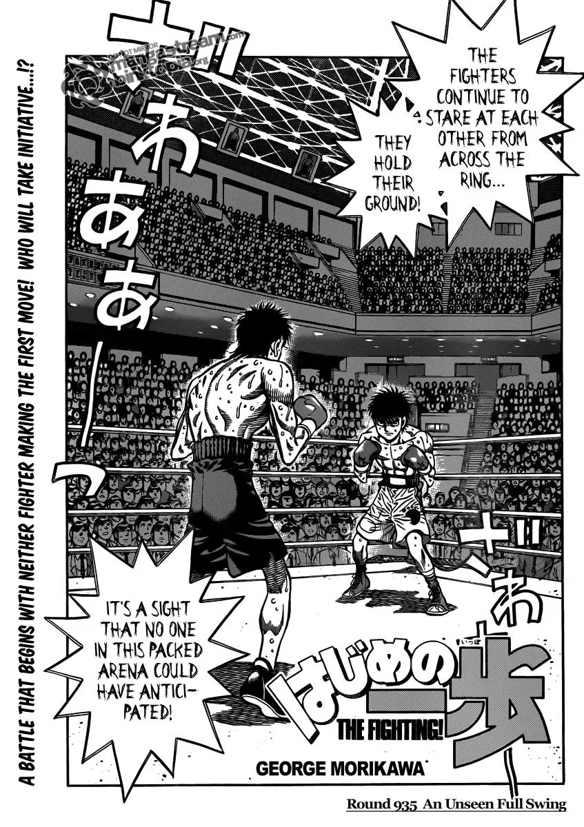 Read Hajime no Ippo Chapter 935 - An Unseen Full Swing Online