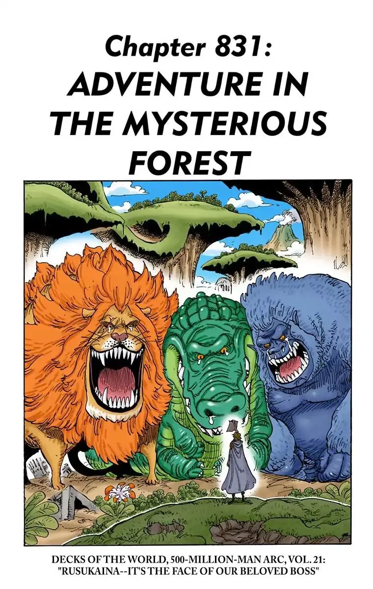 Read One Piece Chapter 831 - Adventure in the Mysterious Forest Online