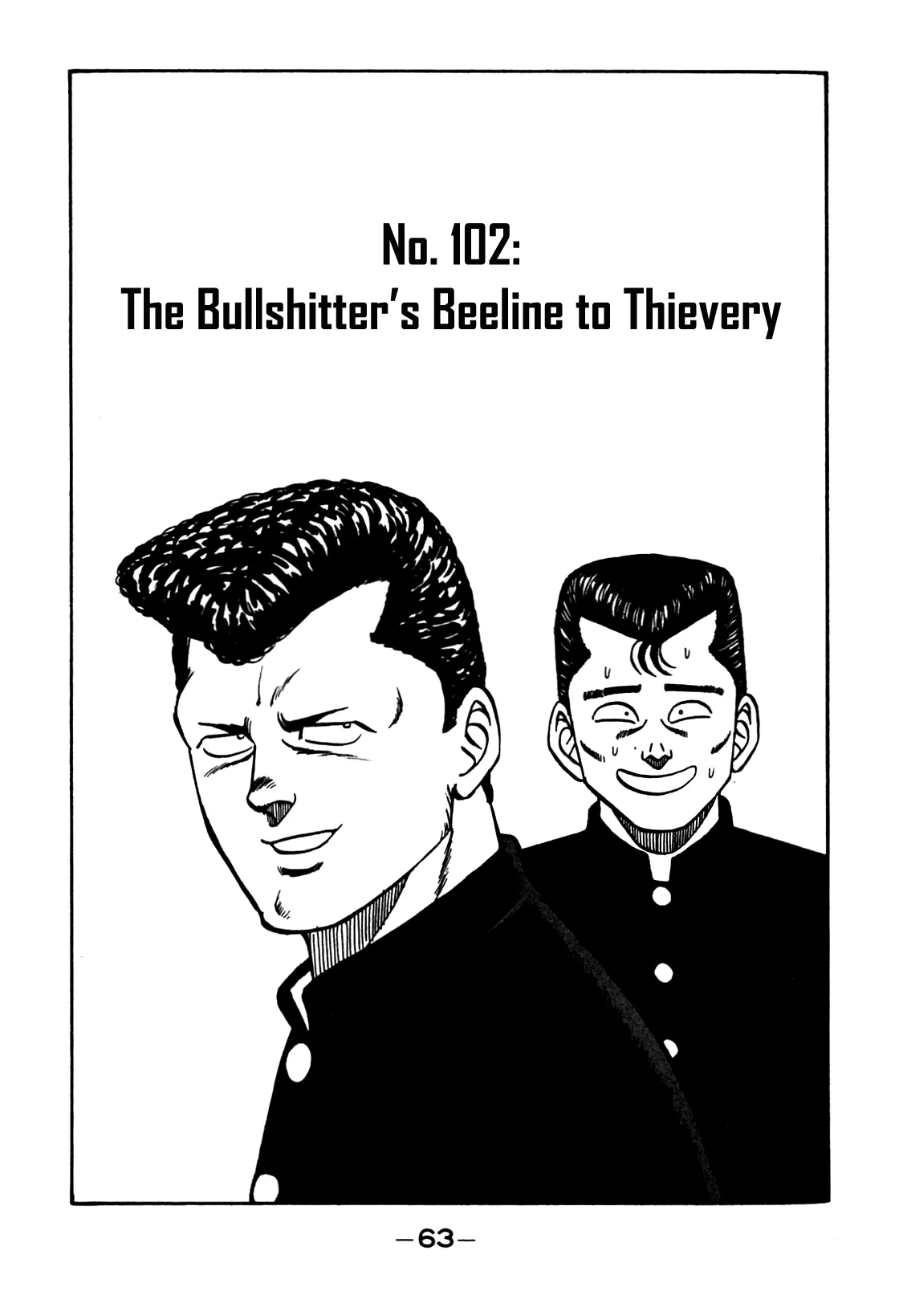 Read Be-Bop-Highschool Chapter 102 - The Bullshitter's Beeline to Thievery Online