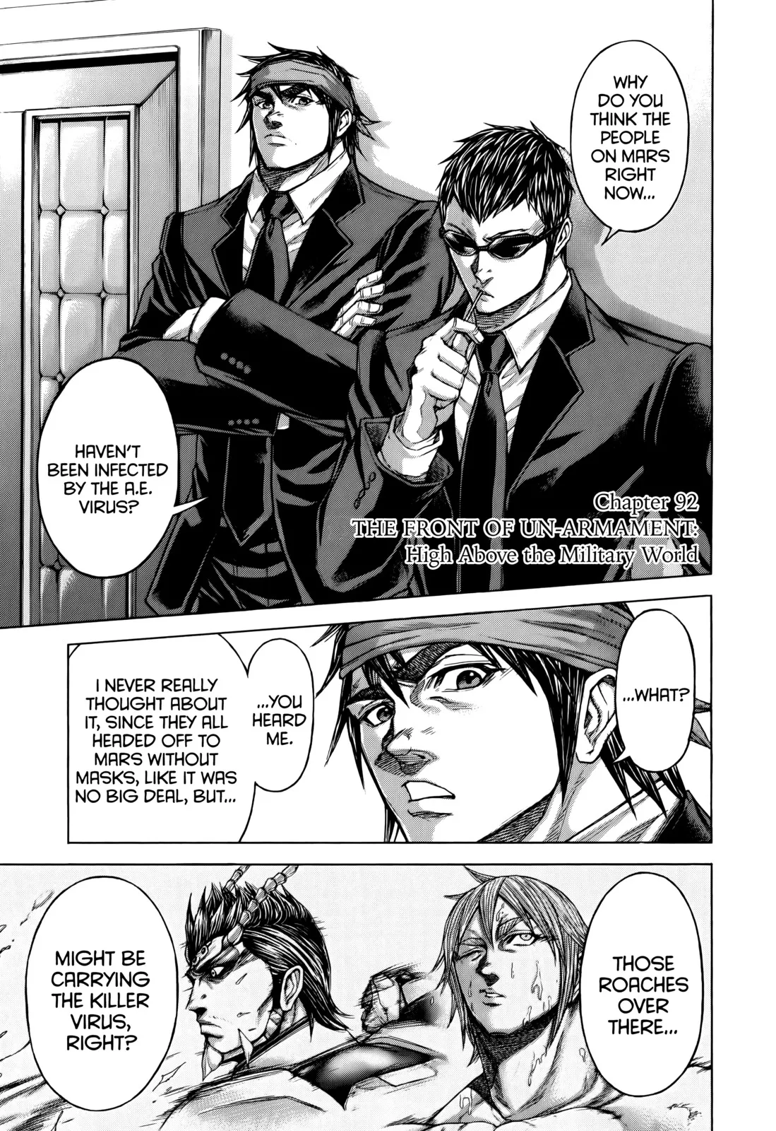 Read Terra Formars Chapter 92 - THE FRONT OF UN-ARMAMENT High Above the Military World Online