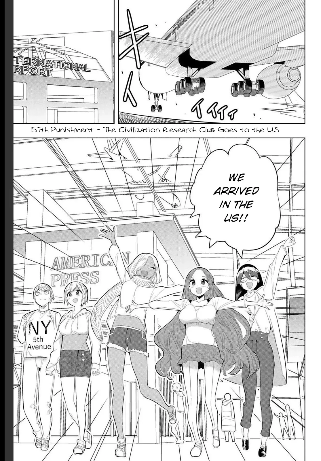 Read Houkago no Goumon Shoujo Chapter 157 - The Civilization Research Club Goes to the US Online