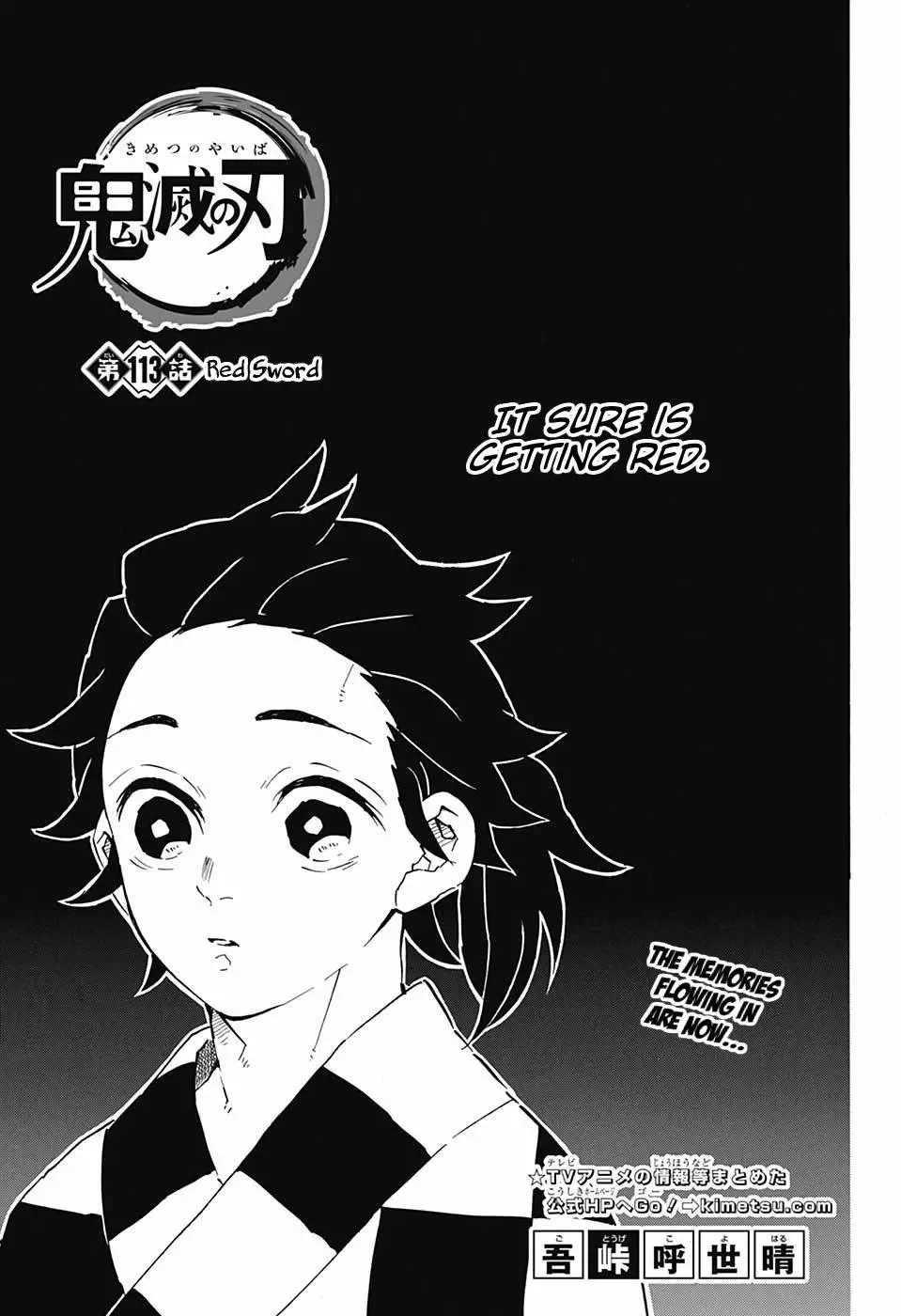 Read Kimetsu no Yaiba Chapter 113 - Red Sword Online