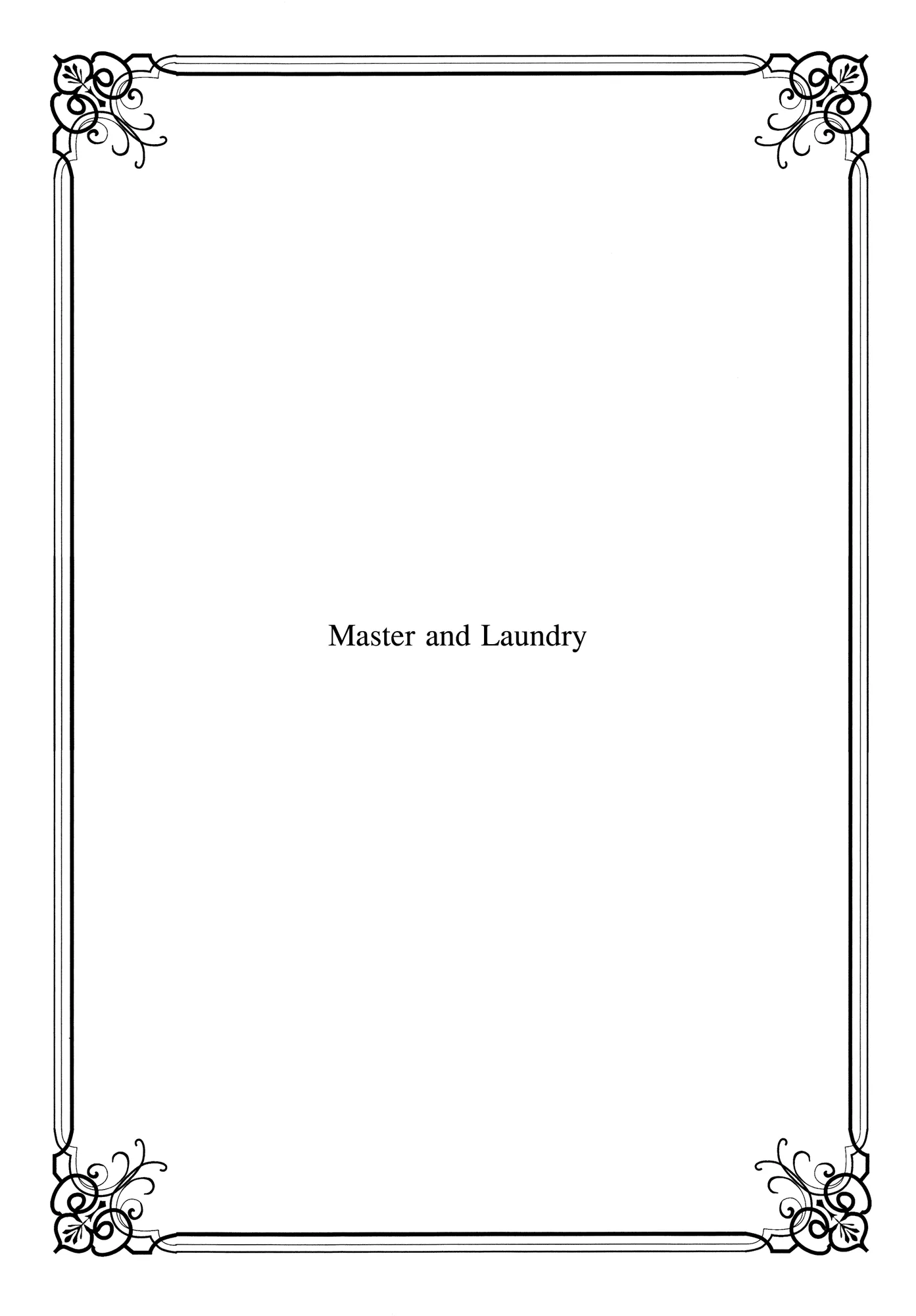 Read Goshujin-sama to Watashi Chapter 2 - Master and Laundry Online