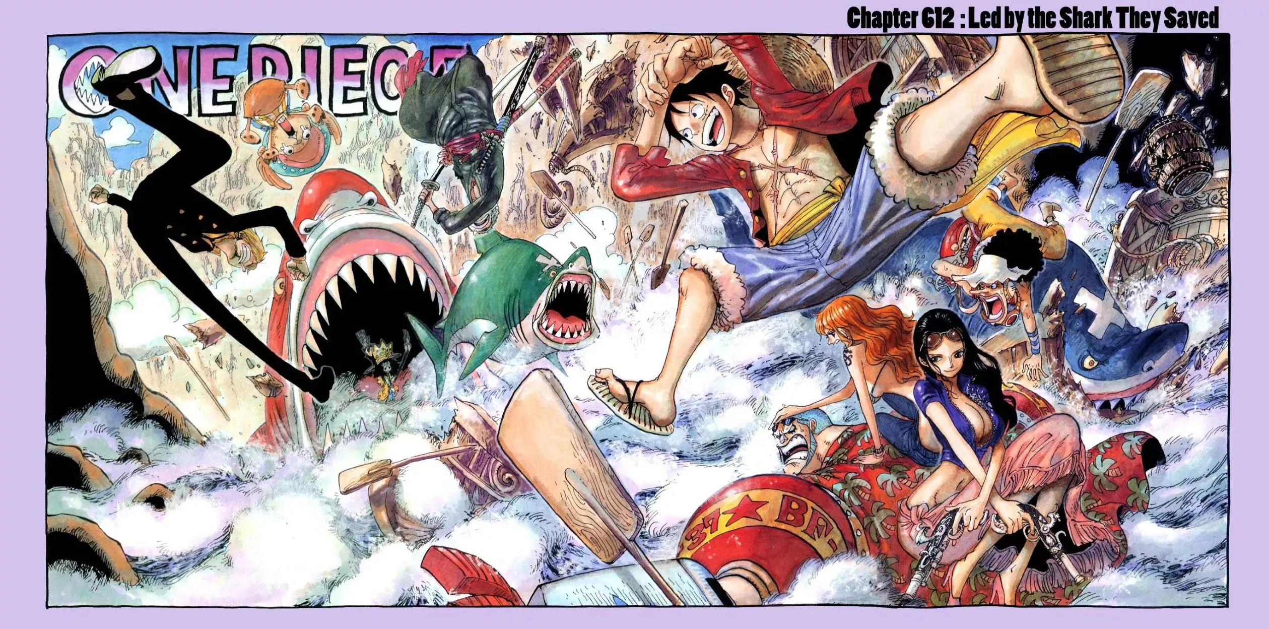 Read One Piece Chapter 612 - Led by the Shark They Saved Online