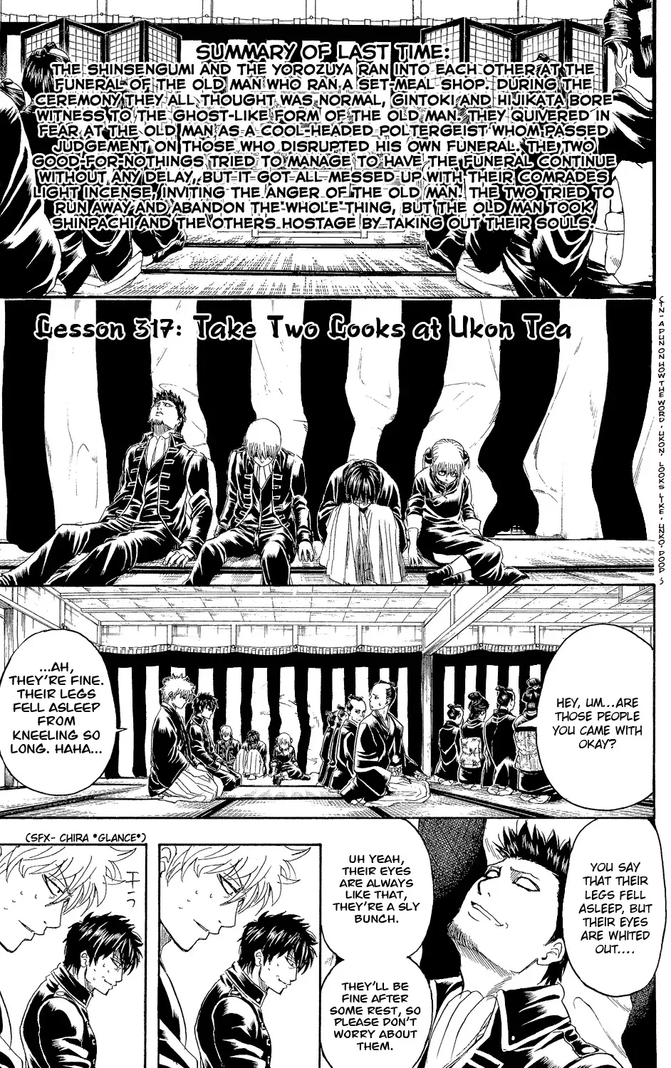 Read Gintama Chapter 317 - You Should Watch the Ukon Tea Twice When Possible Online