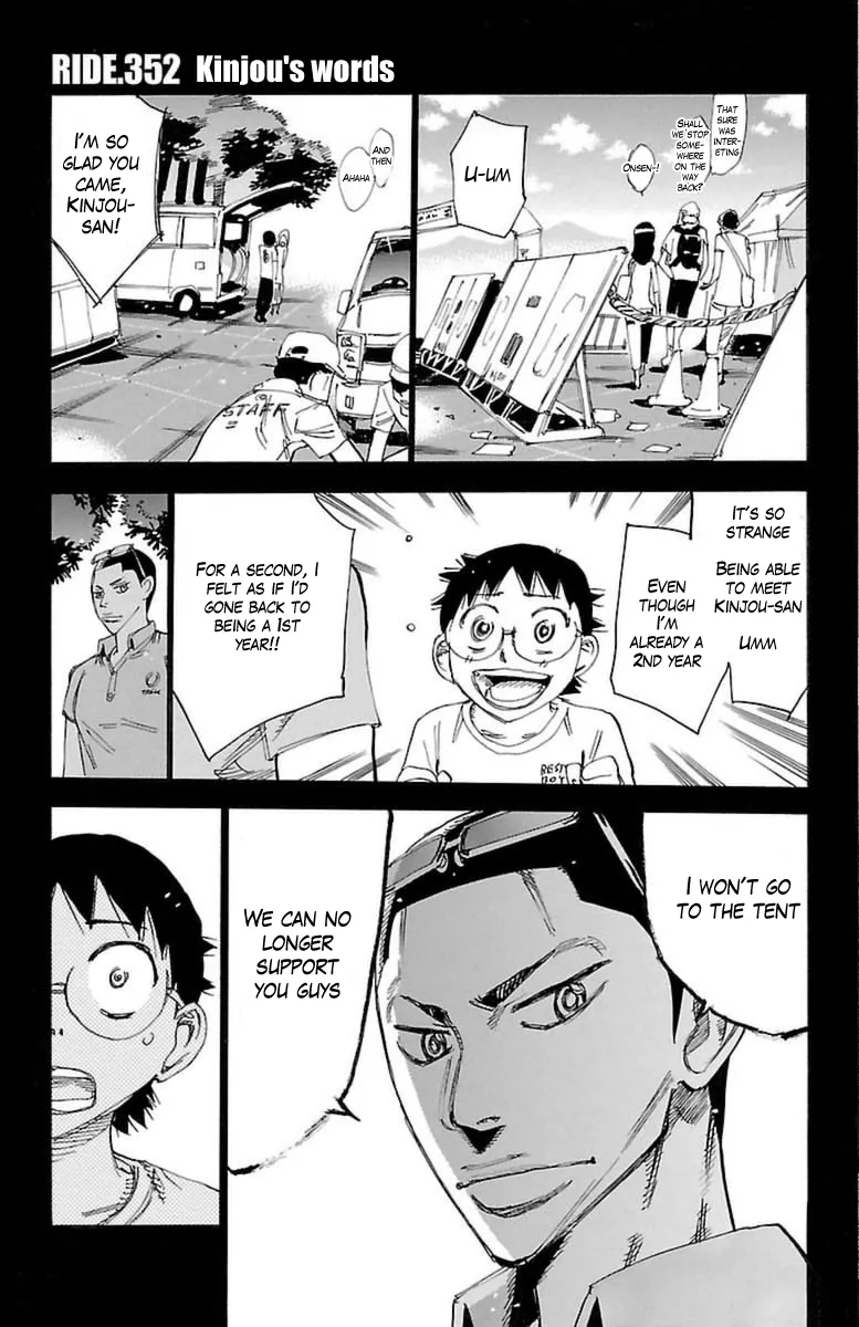 Read Yowamushi Pedal Chapter 352 - Kinjou's words Online