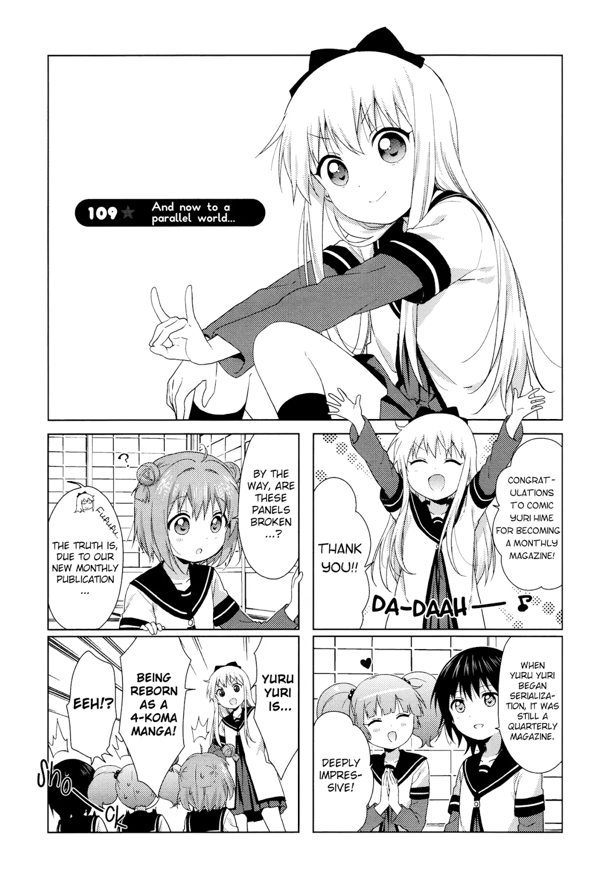 Read Yuru Yuri Chapter 109 - And now to a parallel world... Online