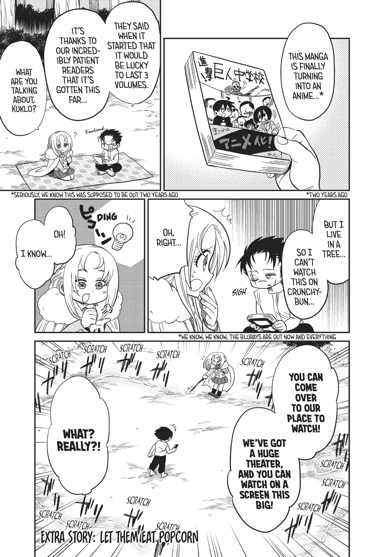 Read Attack on Titan: Junior High Chapter 63.5 - Let Them Eat Popcorn Online