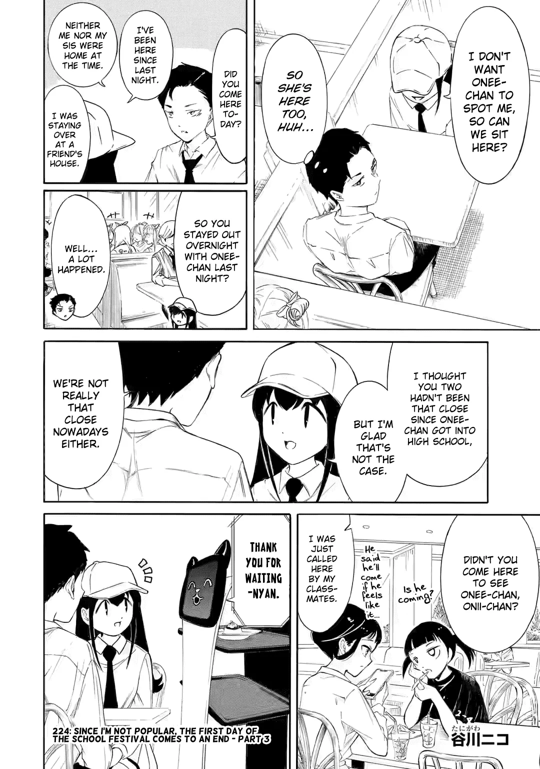 Read It’s Not My Fault That I’m Not Popular! Chapter 224.5 - Watamote ch224-3: Since I'm Not Popular, The First Day of the School Festival Comes to an End (Part 3) Online