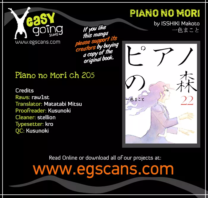 Read Piano no Mori Chapter 205 - Ajino-sensei Online