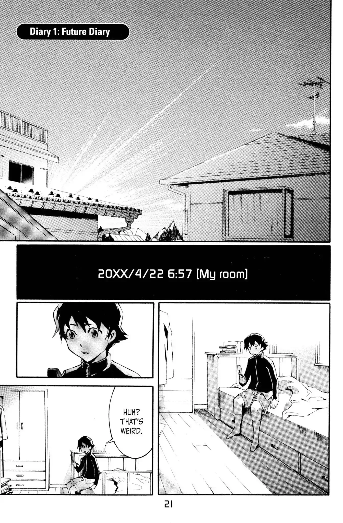 Read Mirai Nikki Chapter 1 - Vol.1 Diary 1: Future Diary Online