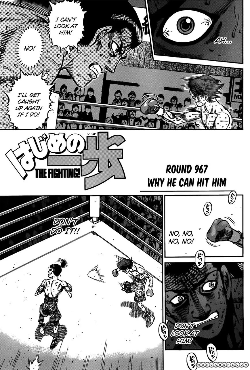 Read Hajime no Ippo Chapter 967 - Why He Can Hit Him Online