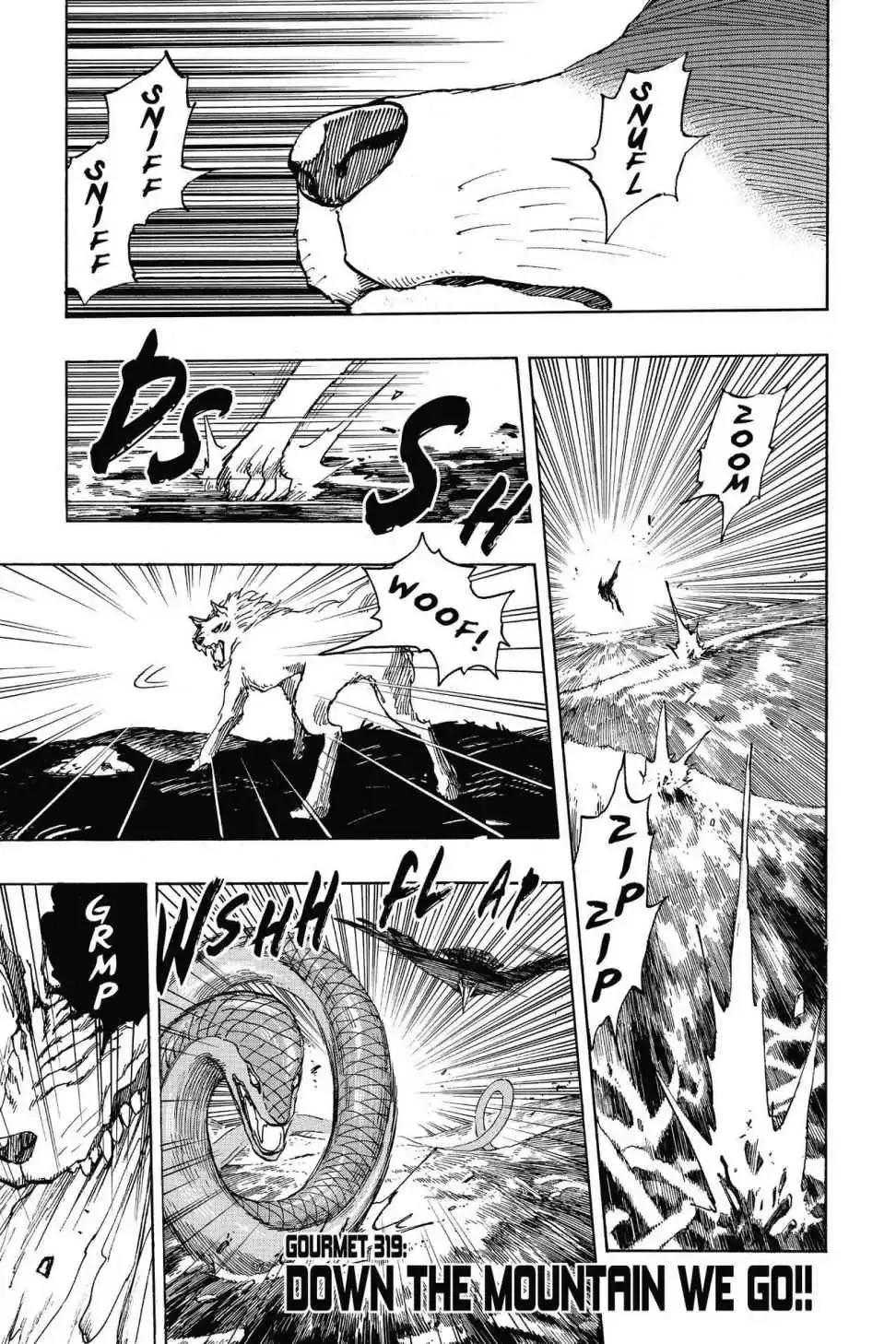 Read Toriko Chapter 319 - Vol.35 Gourmet 319: Down the Mountain We Go!! Online