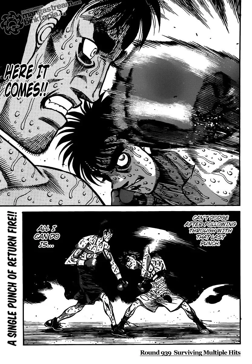 Read Hajime no Ippo Chapter 939 - Surviving Multiple Hits Online