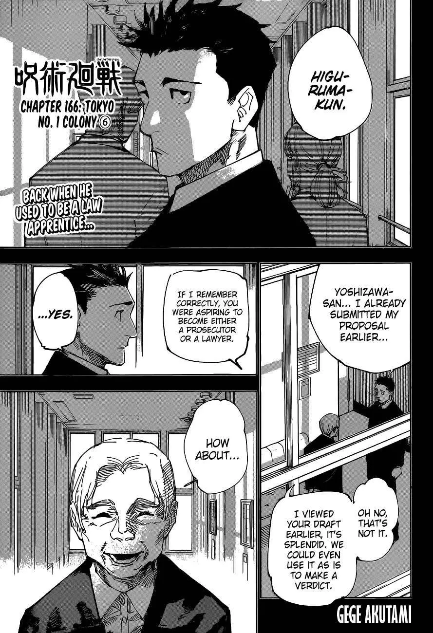 Read Jujutsu Kaisen Chapter 166 Online