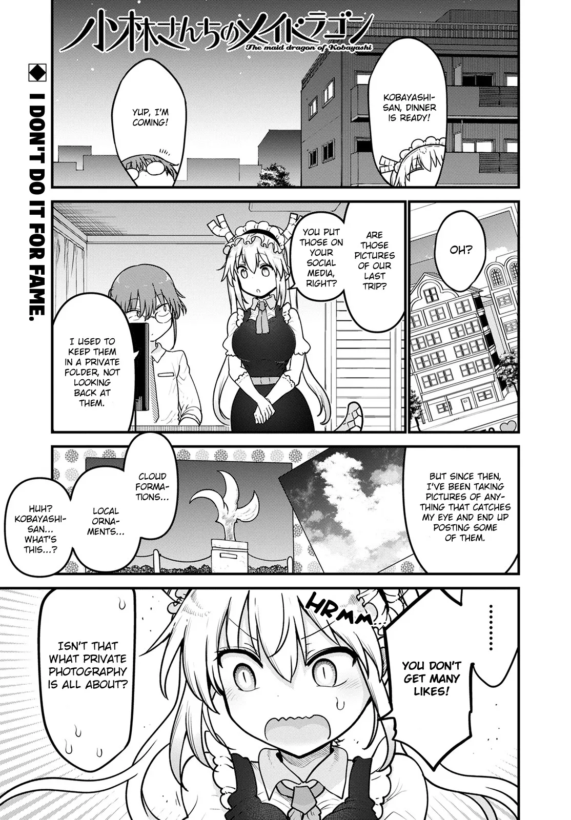 Read Kobayashi-san Chi no Maid Dragon Chapter 121 - Tooru and Photos Online