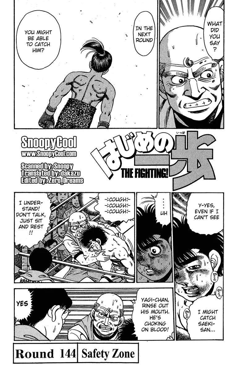 Read Hajime no Ippo Chapter 144 - Safety Zone Online