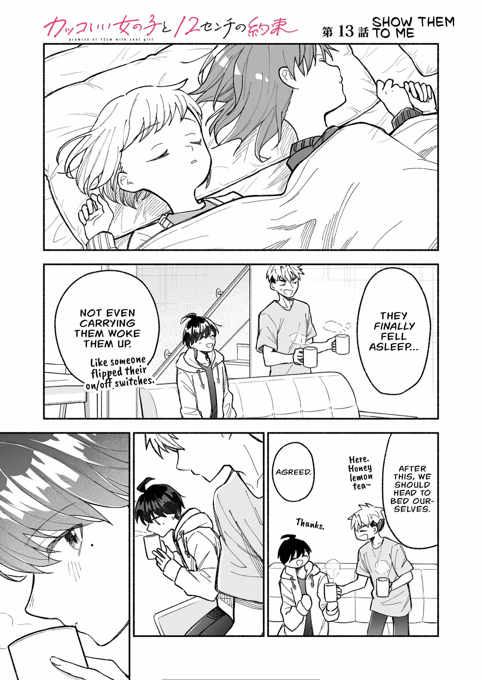 Read Kakkoii Onnanoko to 12-centi no Yakusoku Chapter 13 - Show them to me Online