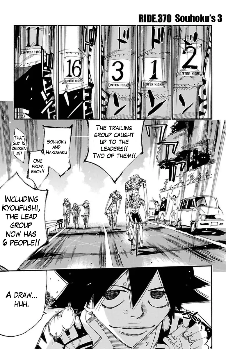 Read Yowamushi Pedal Chapter 370 - Souhoku's 3 Online