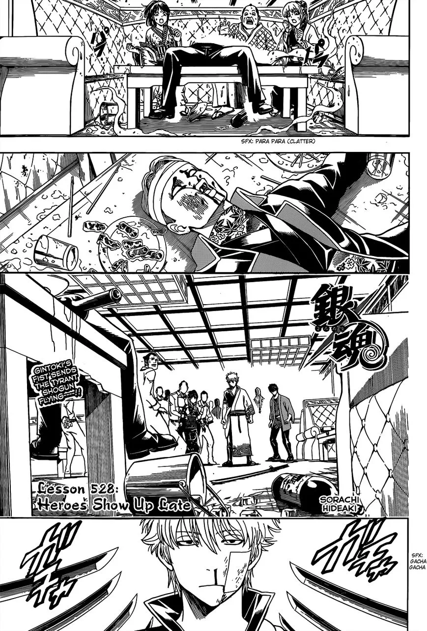 Read Gintama Chapter 528 - Heroes Show Up Late Online