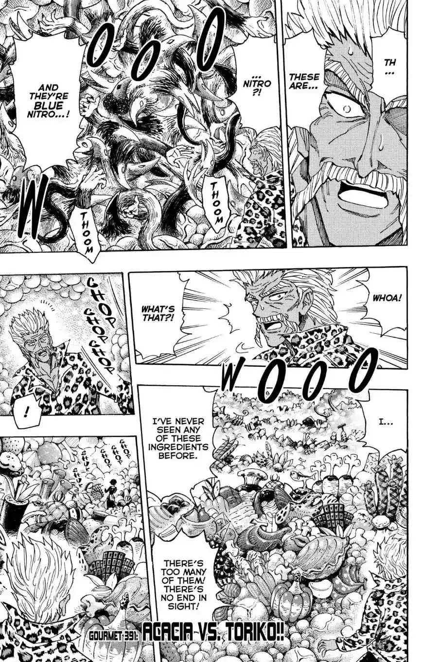 Read Toriko Chapter 391 - Vol.43 Gourmet 391: Acacia's Vs. Toriko!! Online