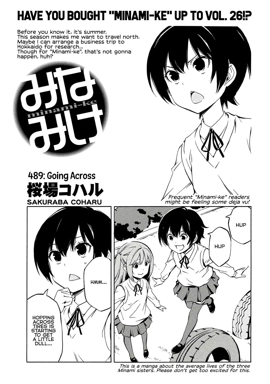 Read Minami-ke Chapter 489 - Going Across Online