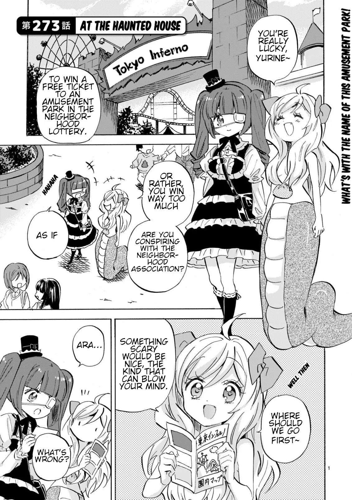 Read Jashin-chan Dropkick Chapter 278 - At the Haunted House Online