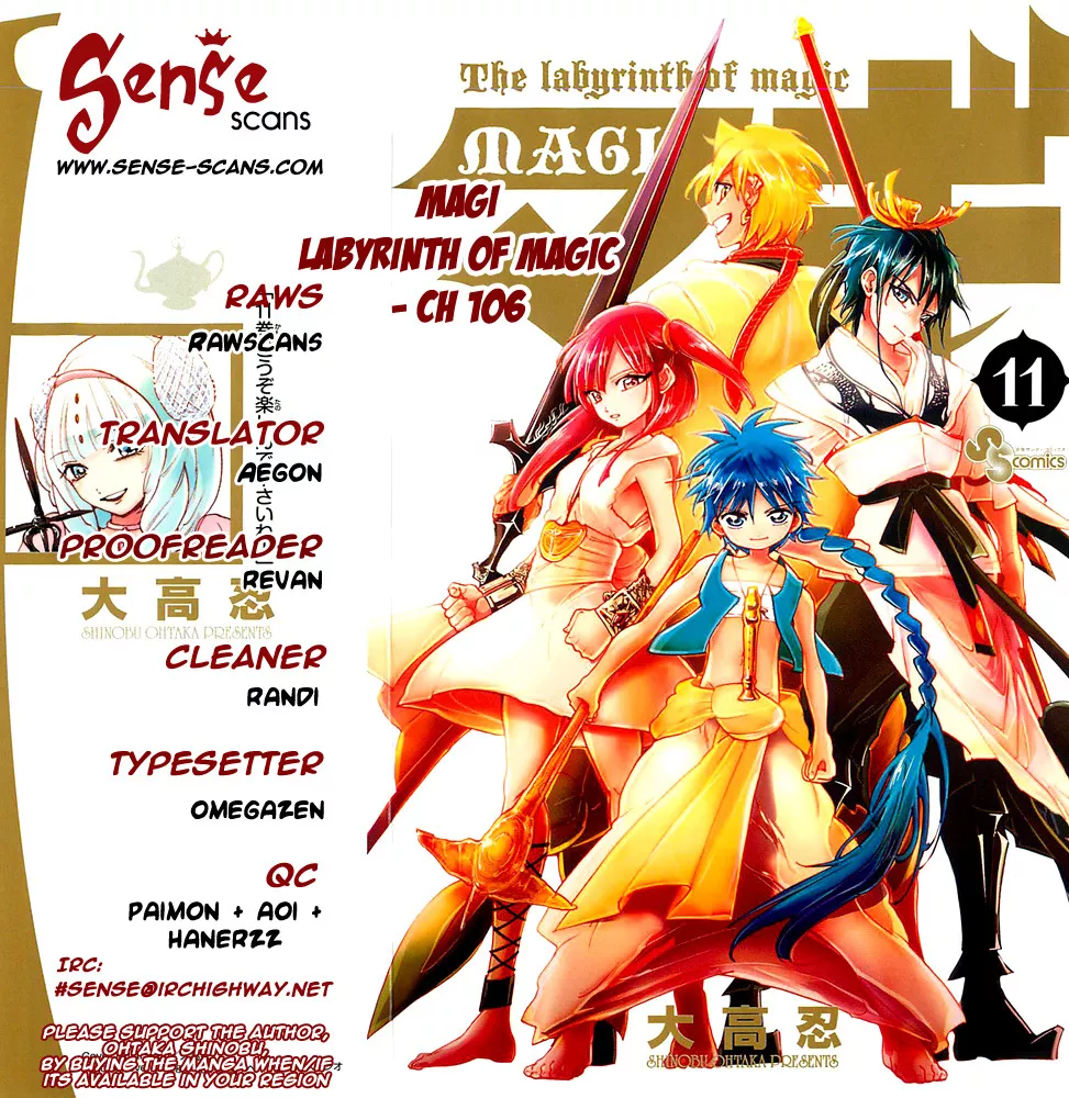 Read Magi – Labyrinth of Magic Chapter 106 - I Can Still Fight!! Online