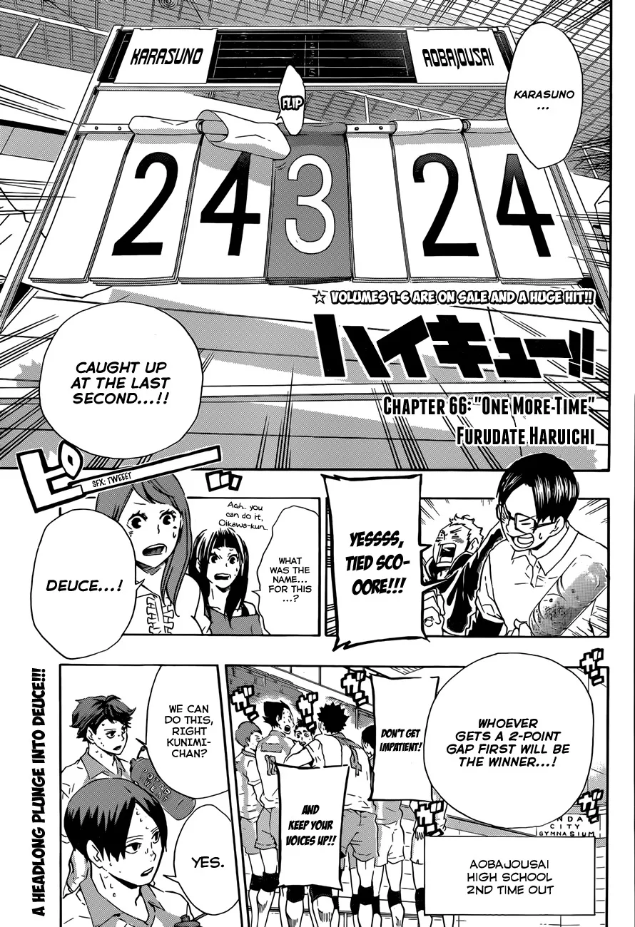 Read Haikyu!! Chapter 66 - "One More Time" Online