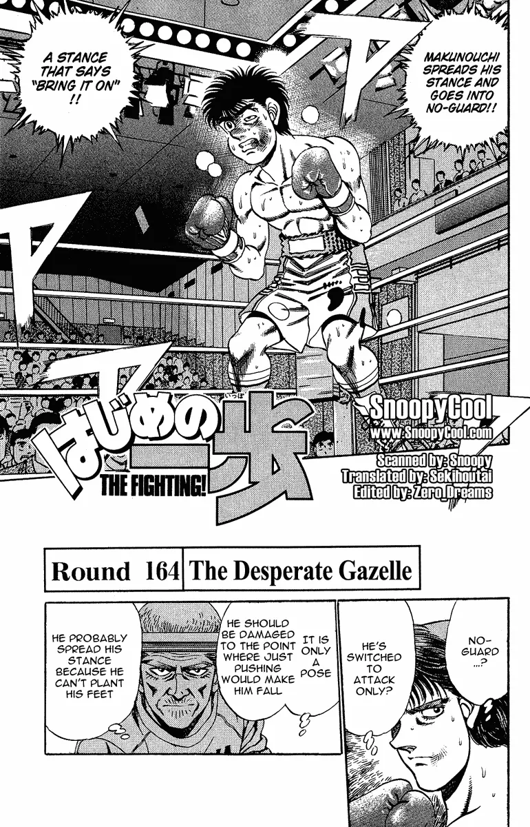 Read Hajime no Ippo Chapter 164 - The Desperate Gazelle Online