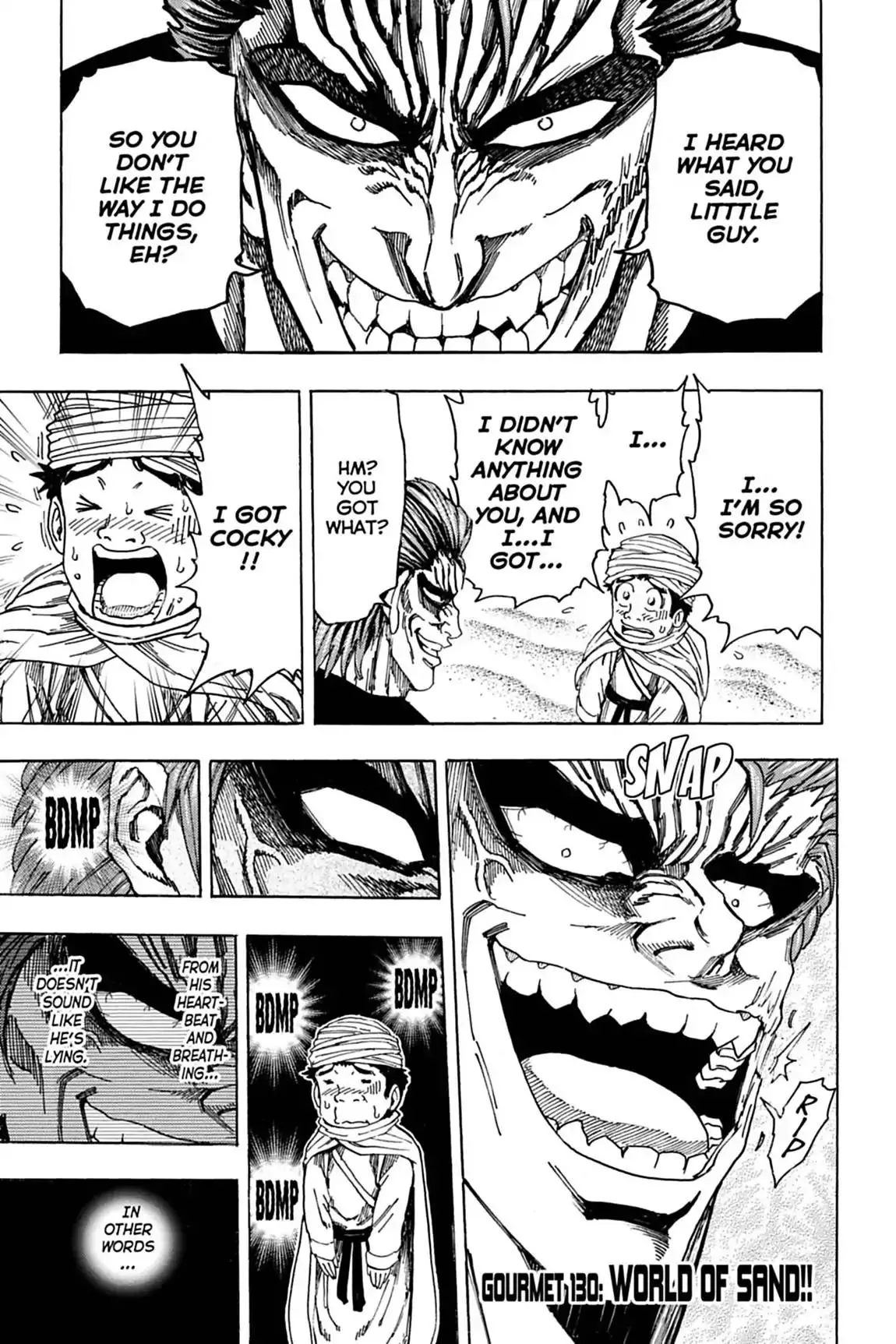 Read Toriko Chapter 130 - Vol.15 Gourmet 130: World of Sand!! Online