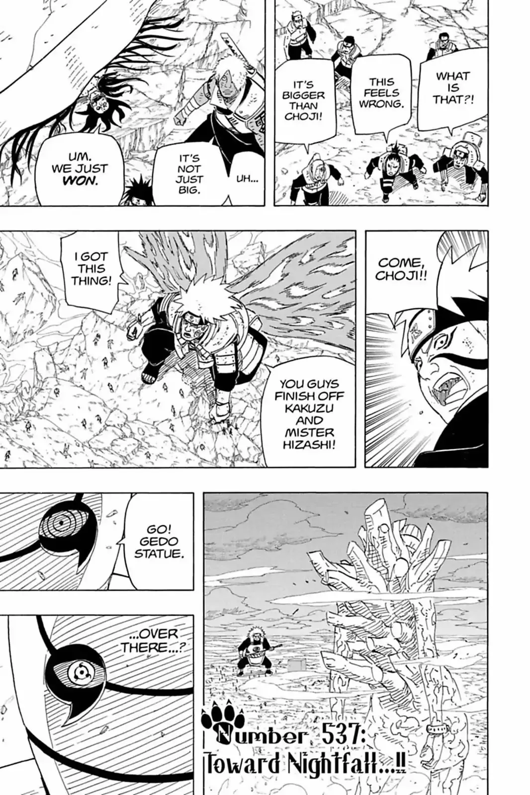 Read Naruto Chapter 537 - Toward Nightfall...!! Online