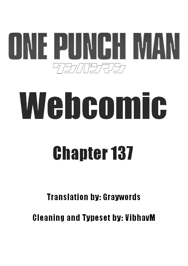 Read Onepunch-Man (ONE) Chapter 137 Online