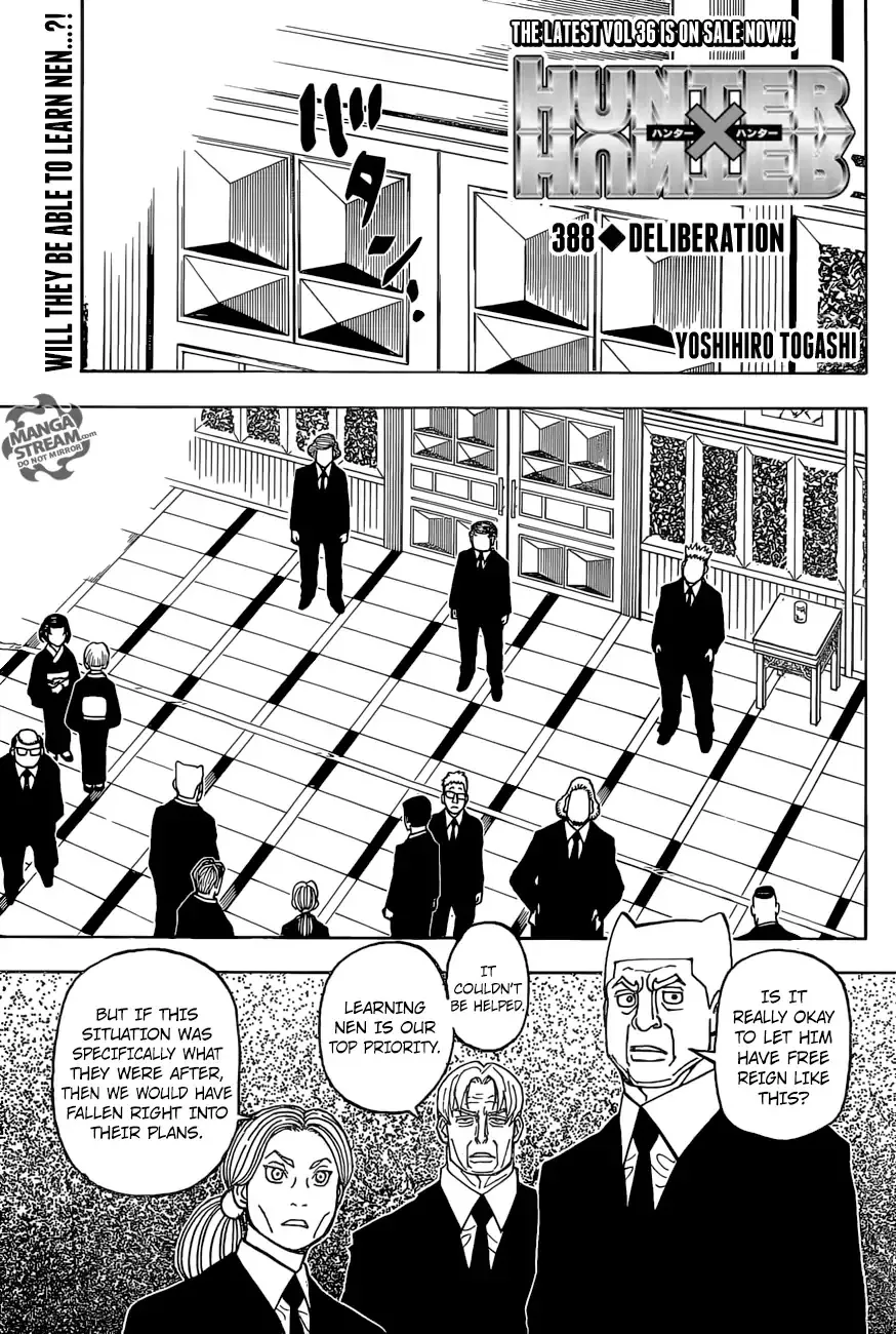 Read Hunter X Hunter Chapter 388 - Deliberation Online