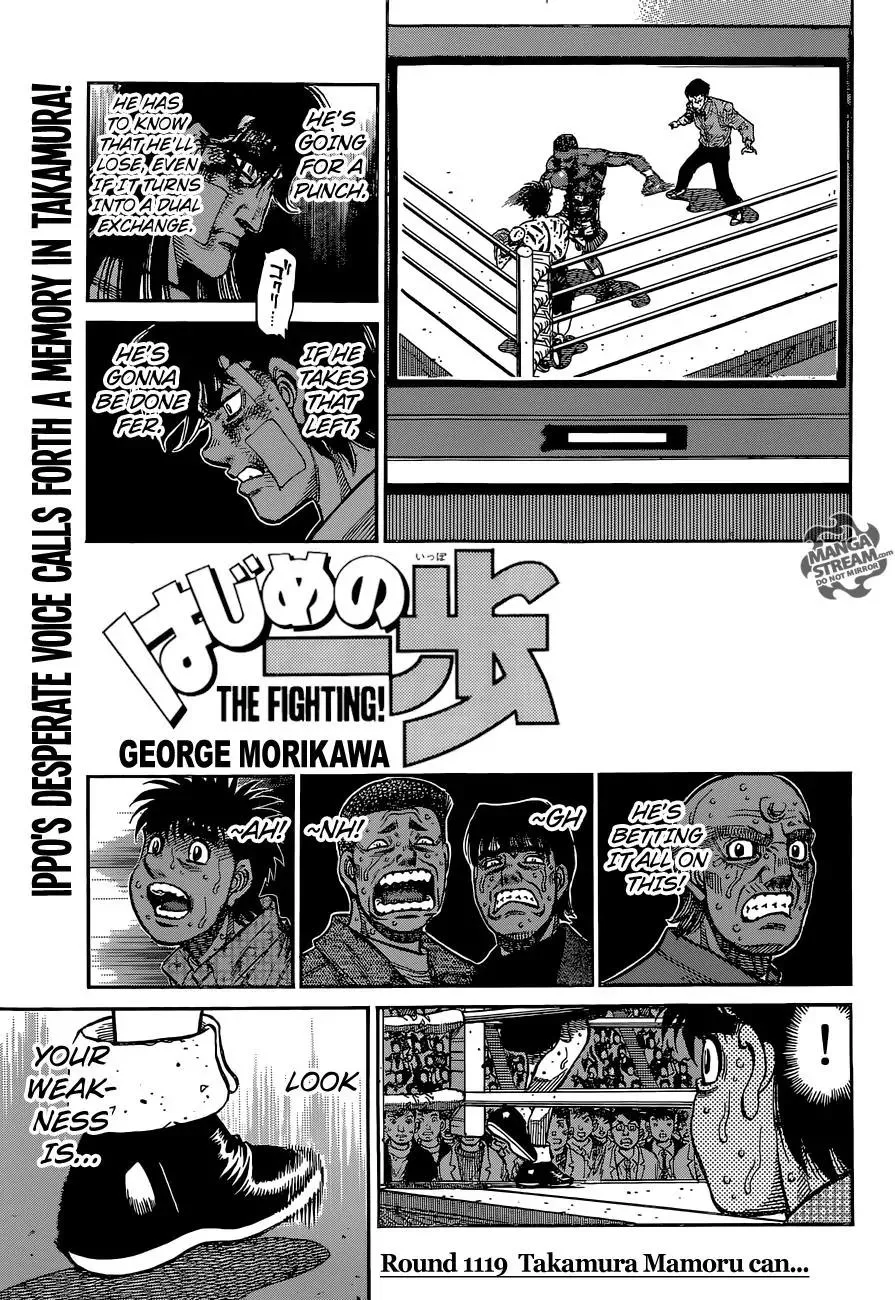 Read Hajime no Ippo Chapter 1119 - Takamura Mamoru Can... Online