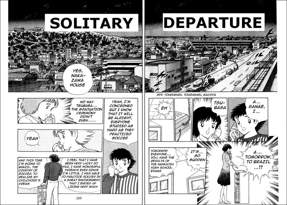 Read Captain Tsubasa Chapter 114 - Solitary Departure Online